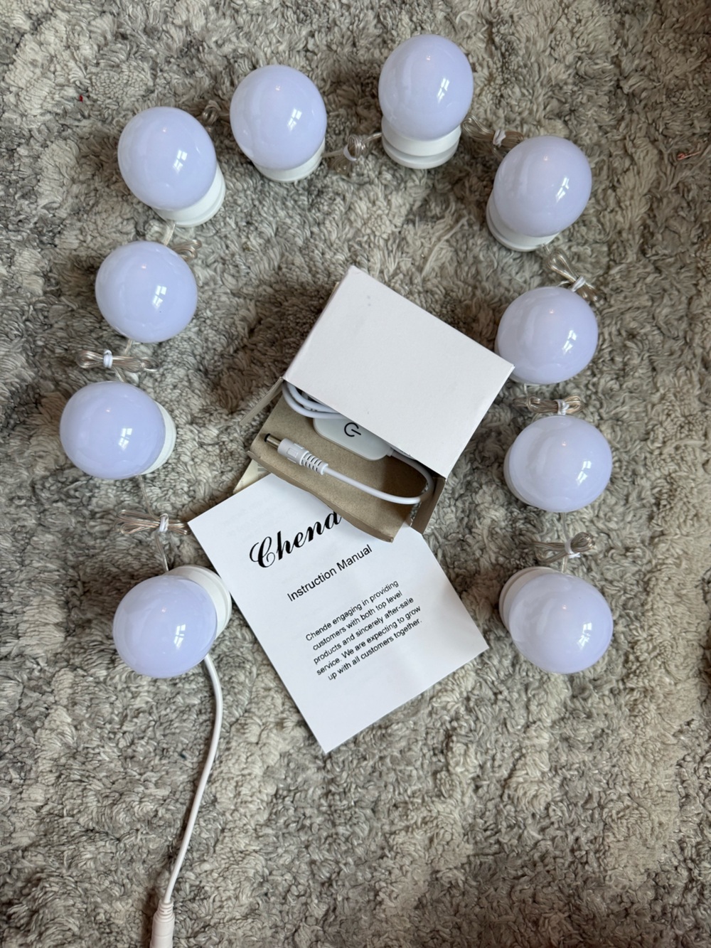 White LED Vanity String Lights - Picture 4 of 5